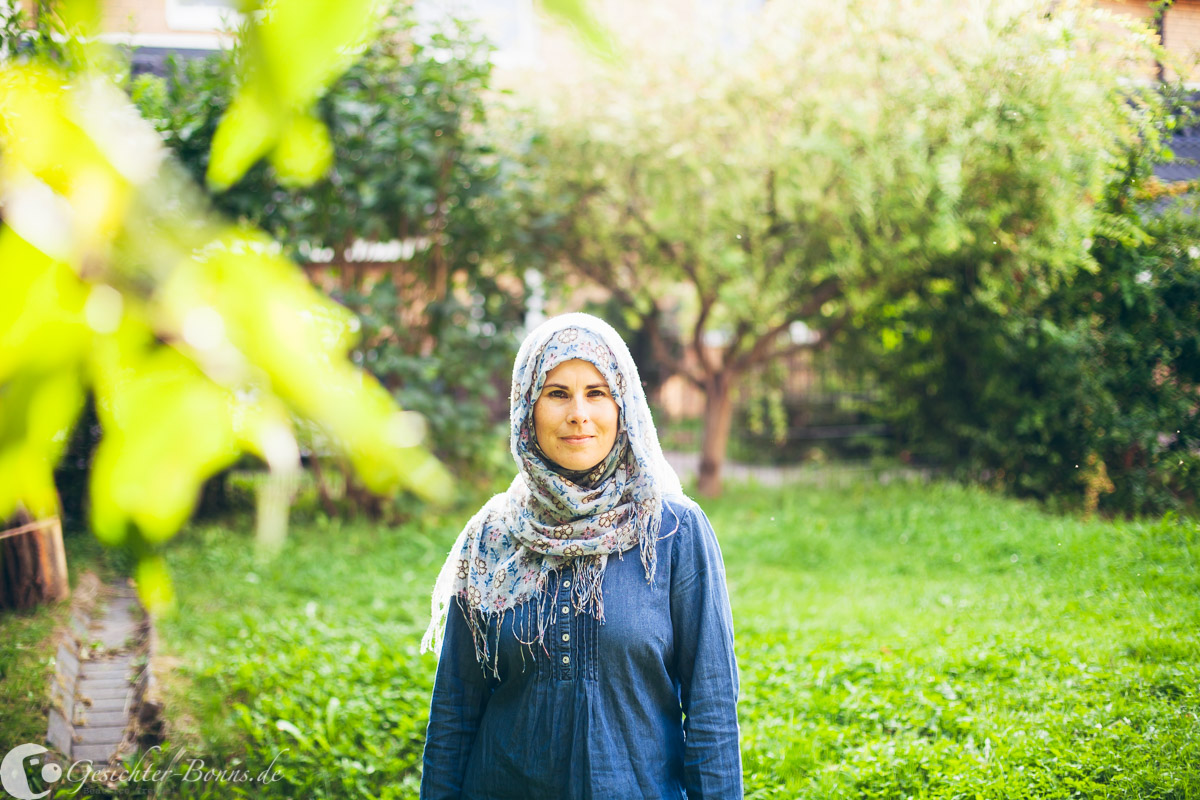 Portrait, Frau, Gesichter Bonns, Bonn, Natur, Garten